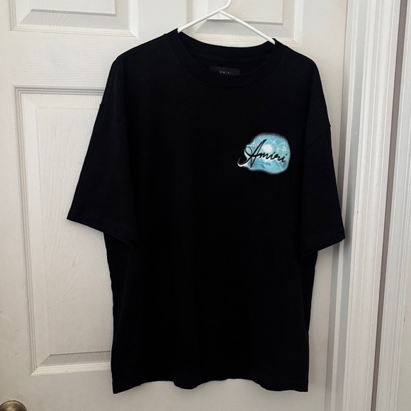 AMIRI Other - AMIRI Black Shirt with Light Blue Logo